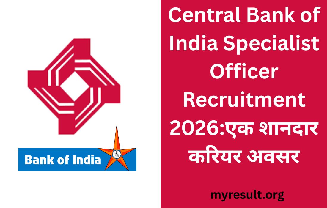 Central Bank of India Specialist Officer Recruitment 2026